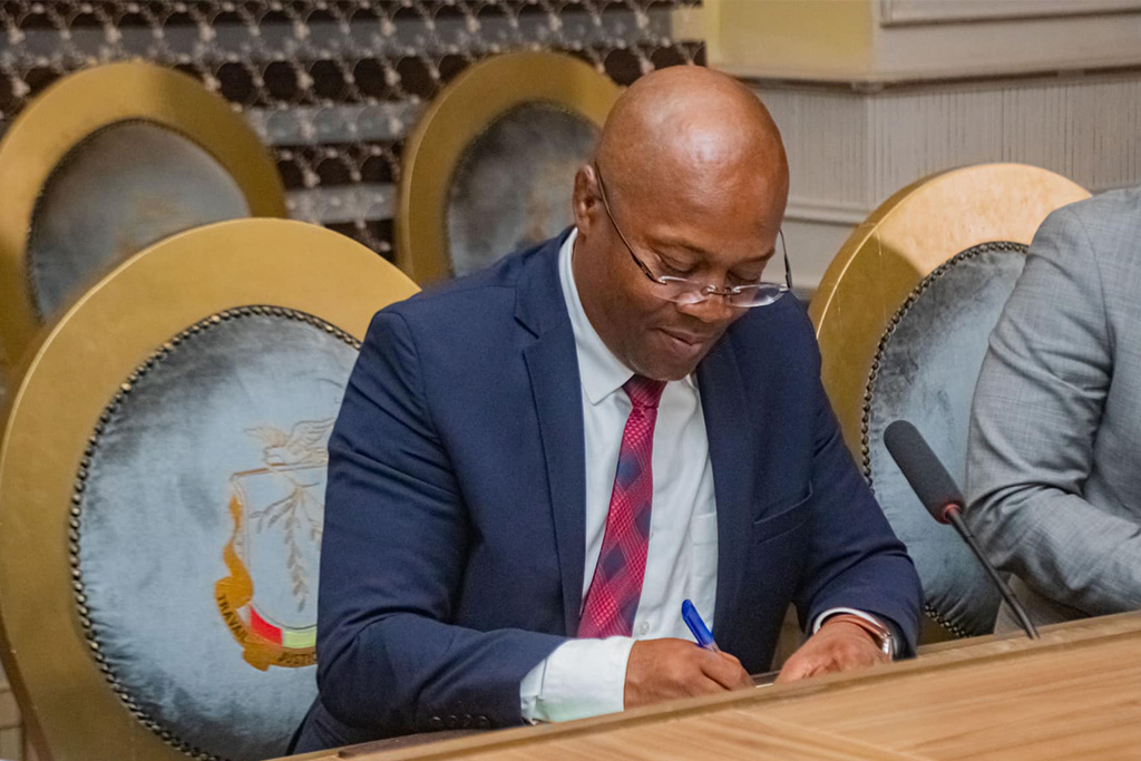 Prestation de serment devant le chef de l’État Colonel Mamadi Doumbouya