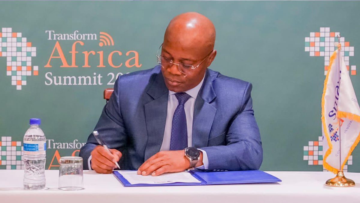 Signature de la déclaration Smart Africa Trust Alliance (SATA) par le ministre Ousmane Gaoual Diallo